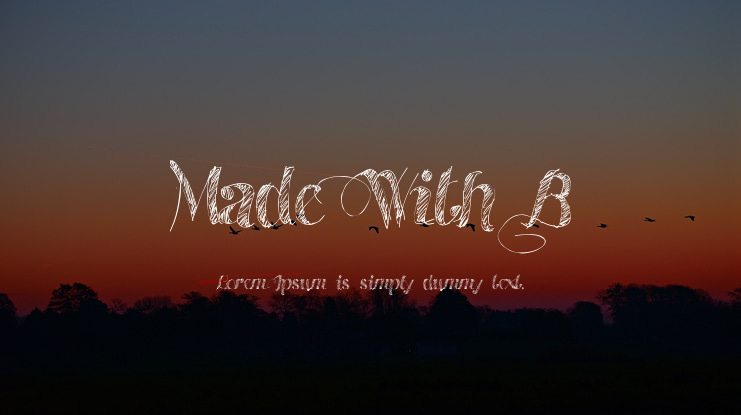 Made With B Font