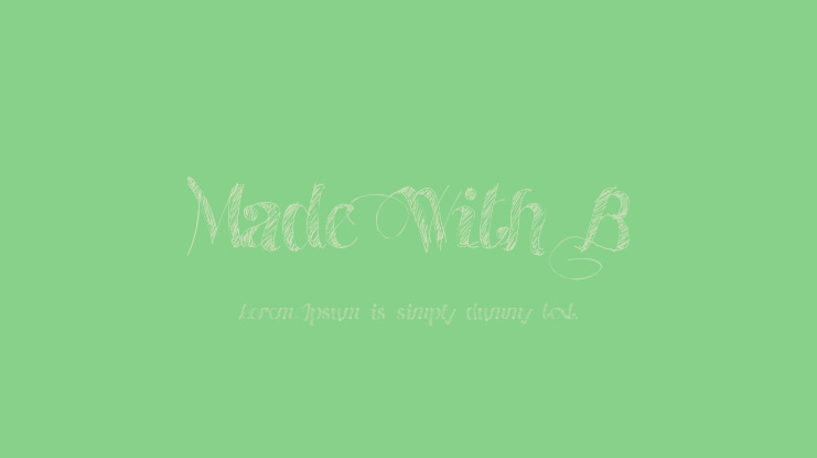 Made With B Font