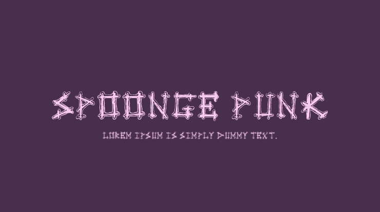 Spoonge Punk Font
