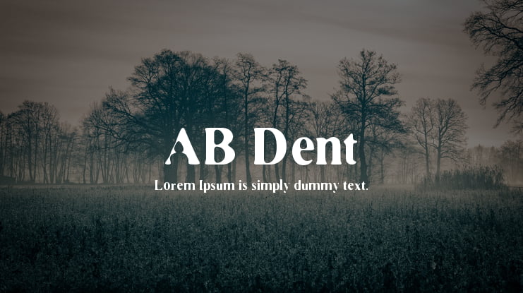 AB Dent Font