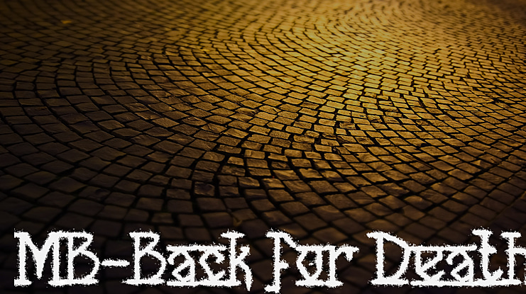 MB-Back for Death Font