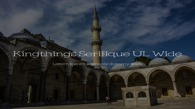 Kingthings Serifique UL Wide Font