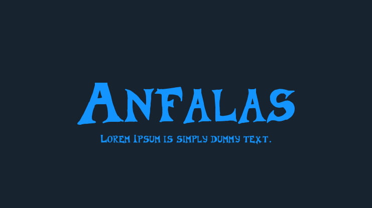 Anfalas Font