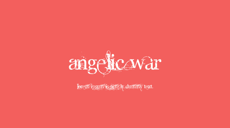 Angelic War Font
