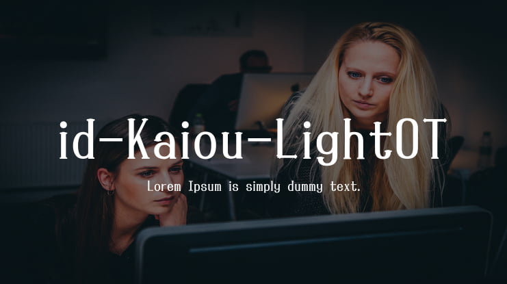 id-Kaiou-LightOT Font