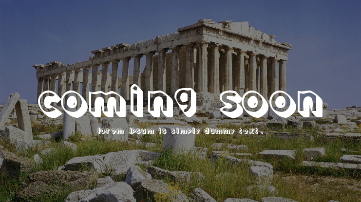 Coming Soon Font