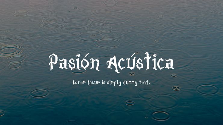 Pasión Acústica Font