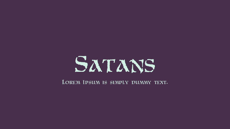 Satans Font