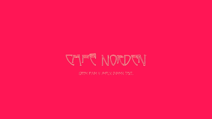 Café Norden Font