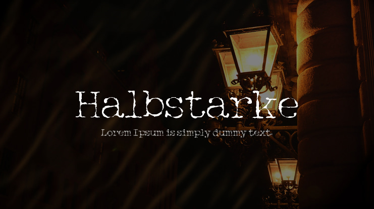 Halbstarke Font