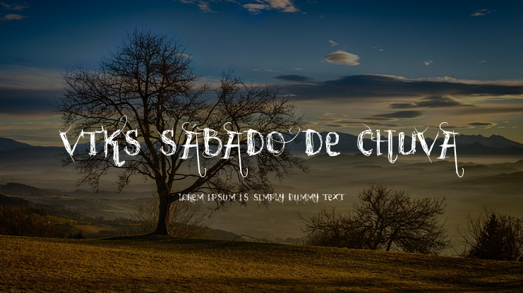 vtks sábado de chuva Font