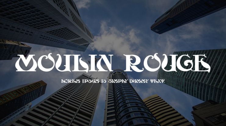 Moulin Rouge Font