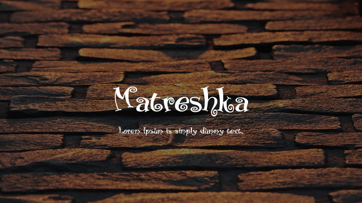 Matreshka Font