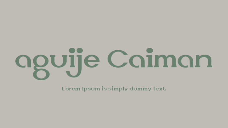 aguije Caiman Font
