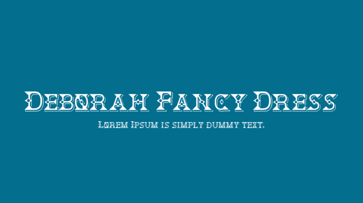 Deborah Fancy Dress Font