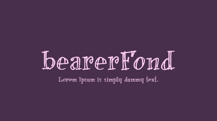 bearerFond Font