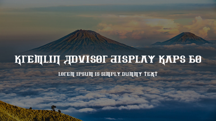 Kremlin Advisor Display Kaps Bo Font