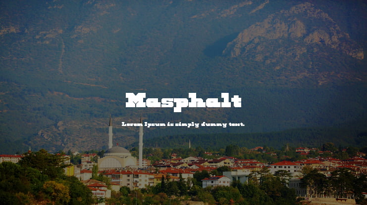 Masphalt Font