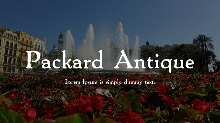 Packard Antique Font Family