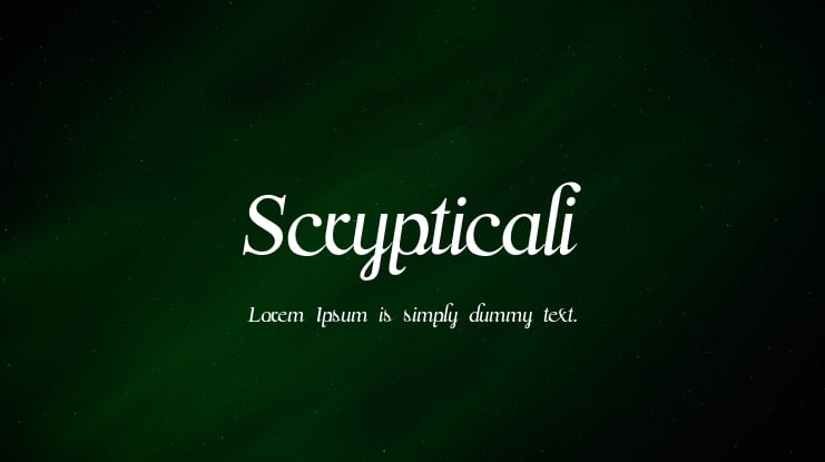 Scrypticali Font Family