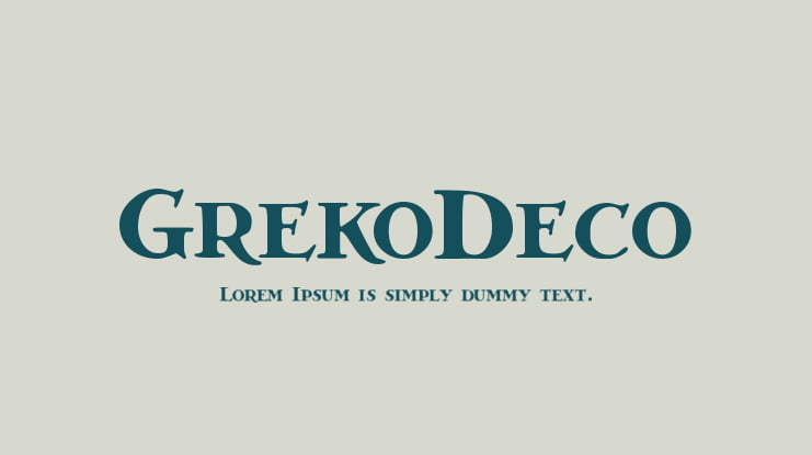 GrekoDeco Font Family