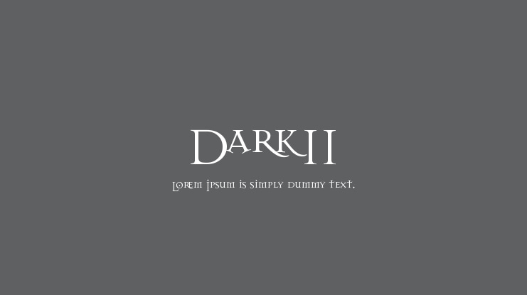 Dark11 Font