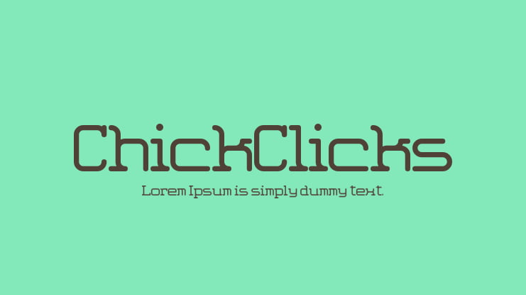 ChickClicks Font