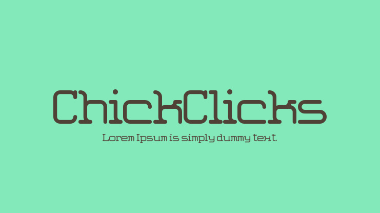 ChickClicks Font