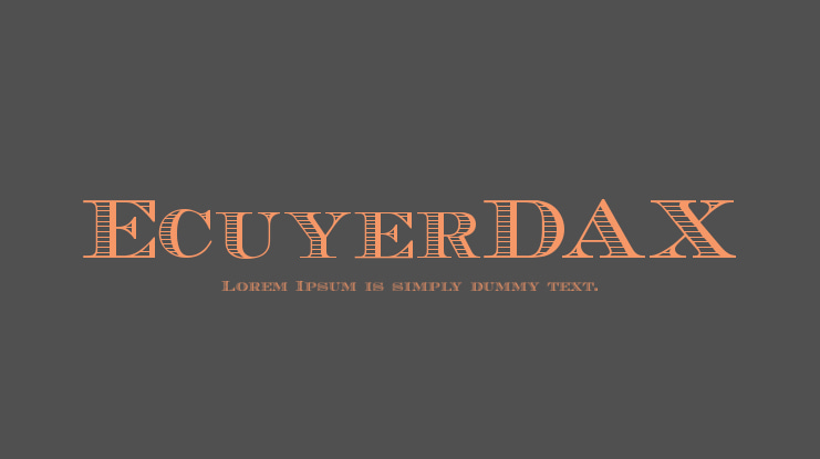 EcuyerDAX Font