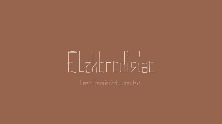 Elektrodisiac Font