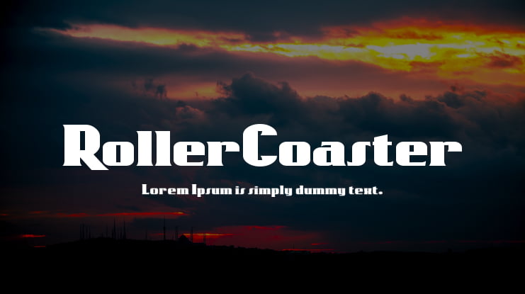 RollerCoaster Font