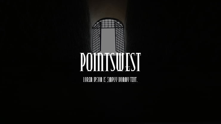 PointsWest Font