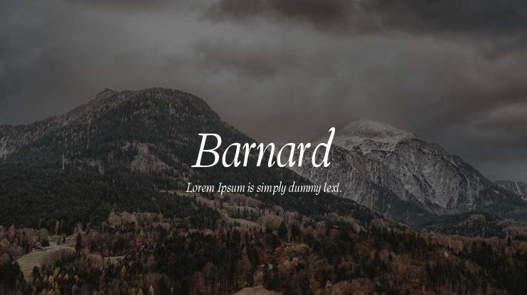 Barnard Font Family