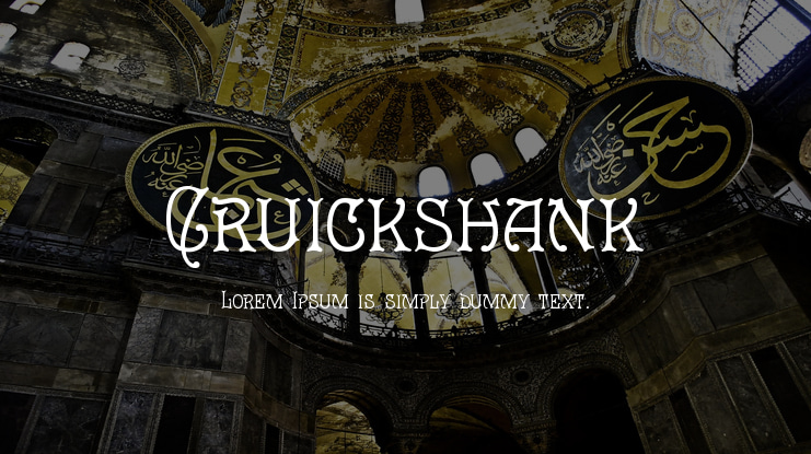 Cruickshank Font