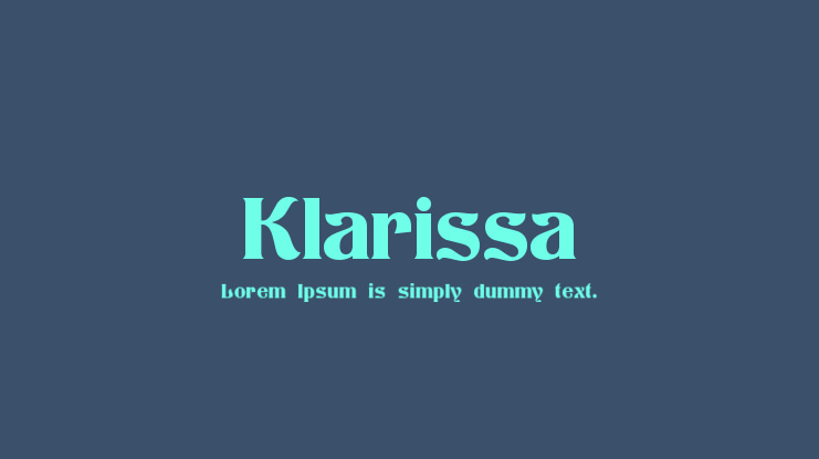 Klarissa Font Family