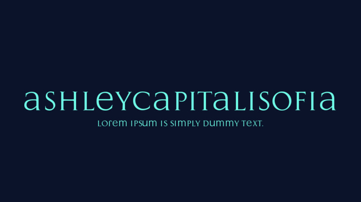 AshleyCapitaliSofia Font