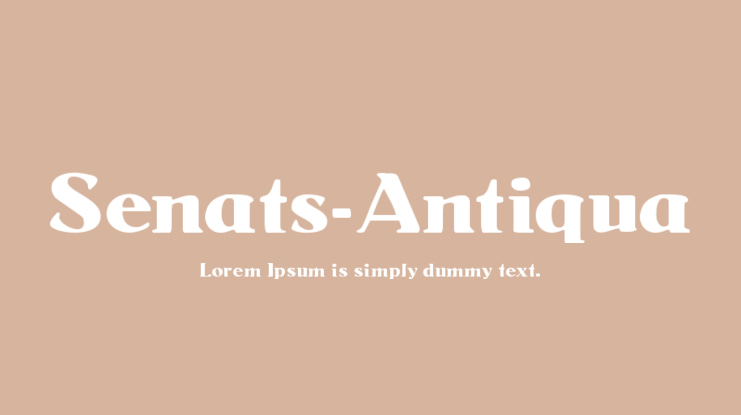 Senats-Antiqua Font