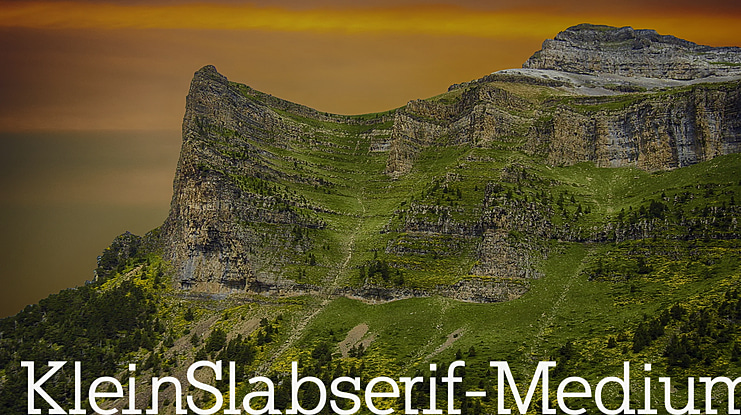 KleinSlabserif- Font Family
