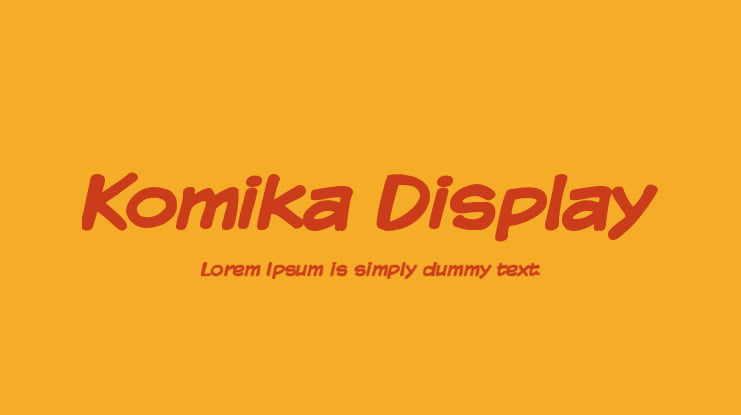 Komika Display Font Family