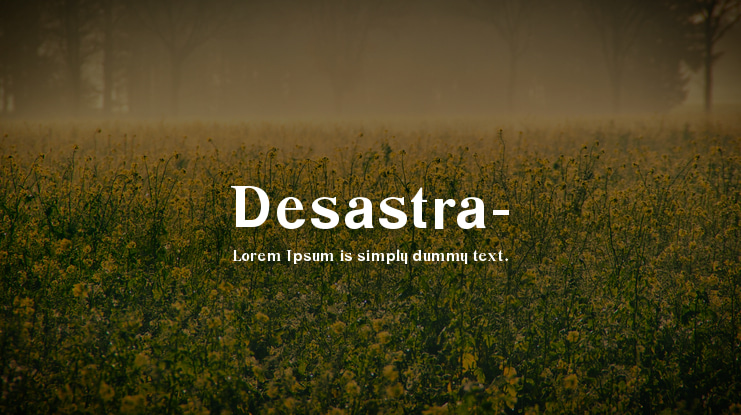 Desastra- Font