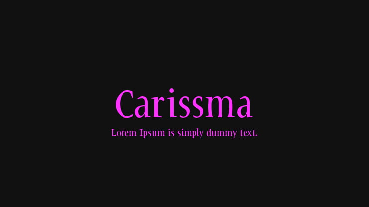 Carissma Font