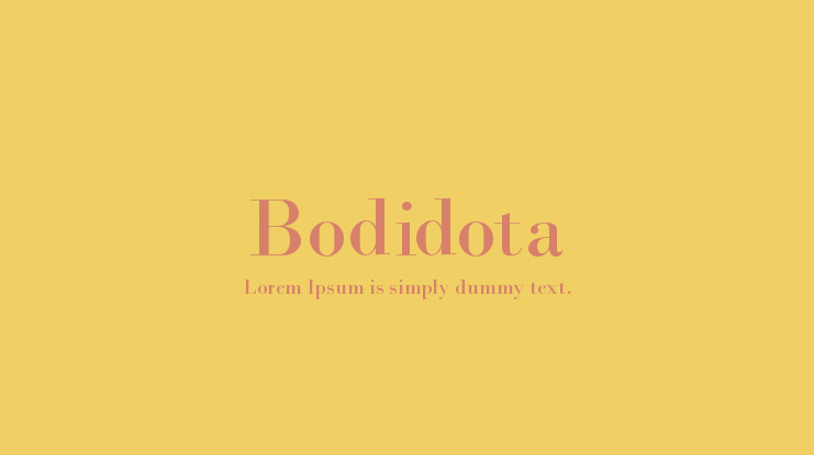 Bodidota Font
