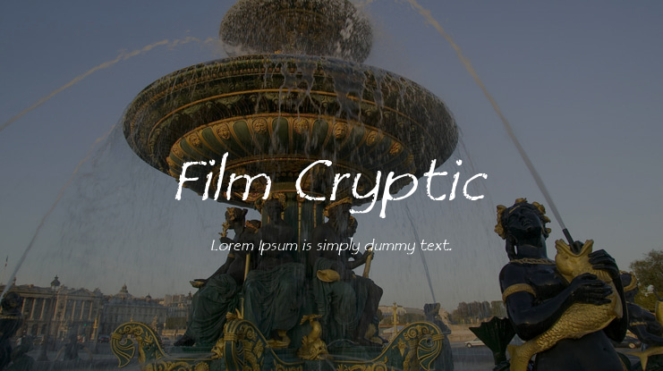 Film Cryptic Font Family