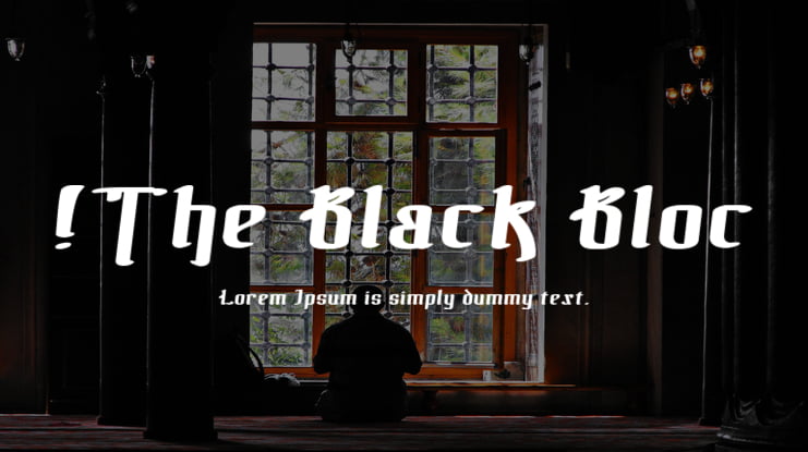 !The Black Bloc Font Family