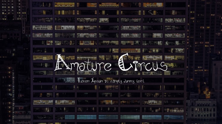 Amature Circus Font