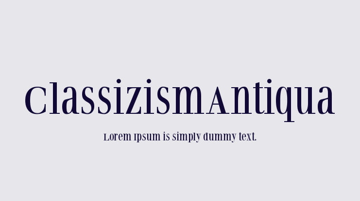 ClassizismAntiqua Font