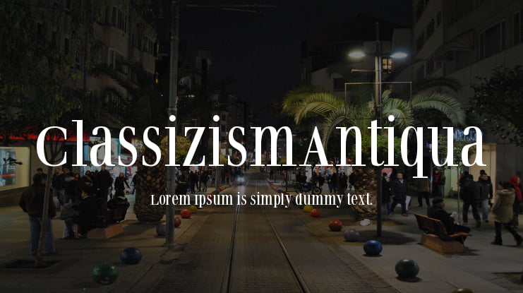 ClassizismAntiqua Font