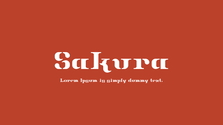 Sakura Font