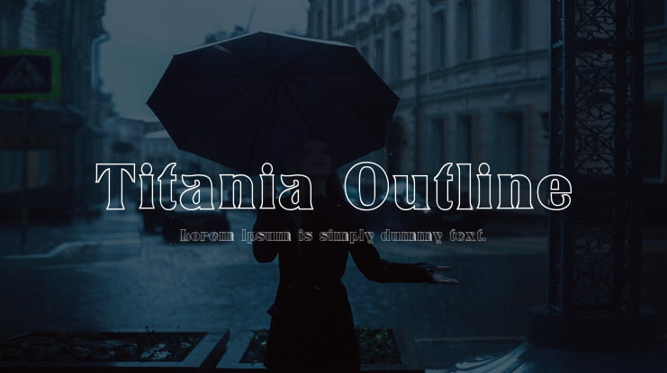 Titania Outline Font Family