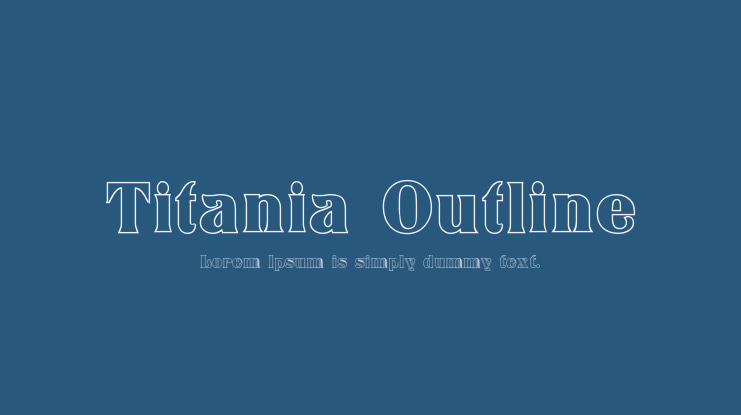 Titania Outline Font Family